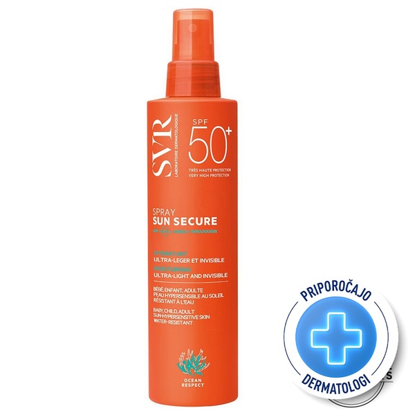 SVR Sun Secure, pršilo za zaščito pred soncem - ZF50+ (200 ml)