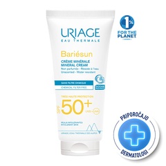 Uriage Bariesun, mineralna krema za zaščito pred soncem - ZF50+ (100 ml)