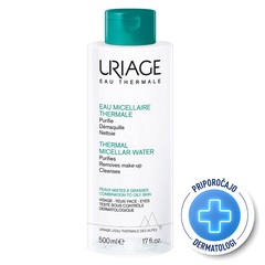 Uriage, micelarna voda za čiščenje obraza za mešano do mastno kožo (500 ml)