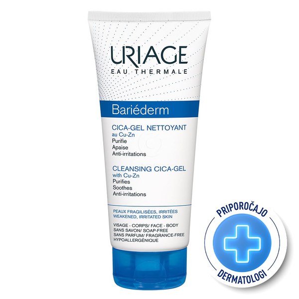 Uriage Bariederm Cica, gel za tuširanje s Cu-Zn (200 ml)