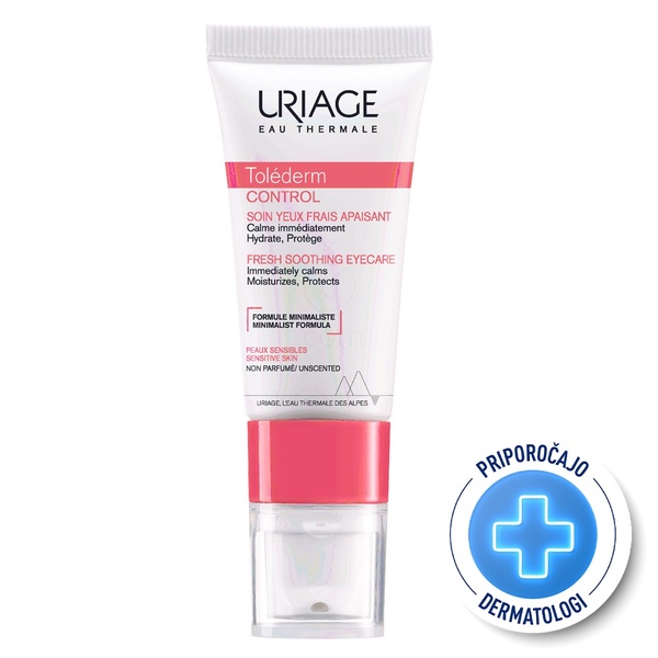 Uriage Tolederm Control, pomirjujoča krema za področje okoli oči (15 ml)