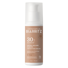 Biarritz BIO, tenirana zlata krema za obraz za sončenje - ZF30 (50 ml)