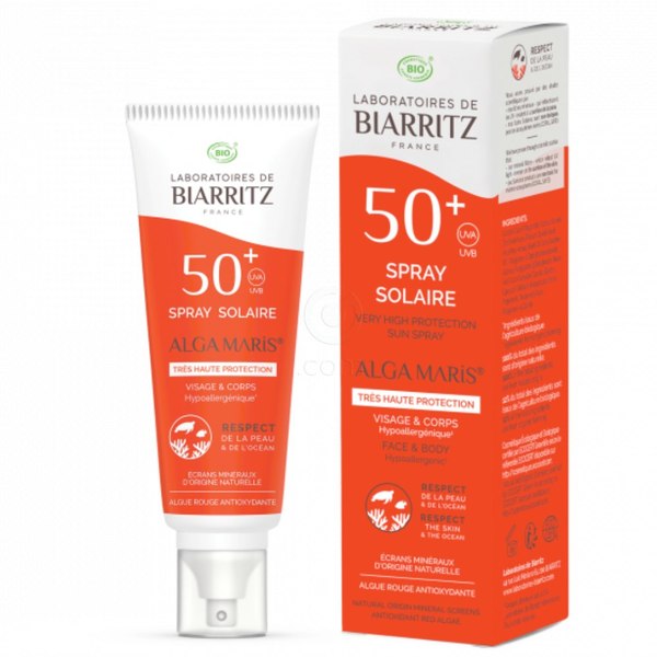 Biarritz BIO, sprej za sončenje - ZF 50 (100 ml)