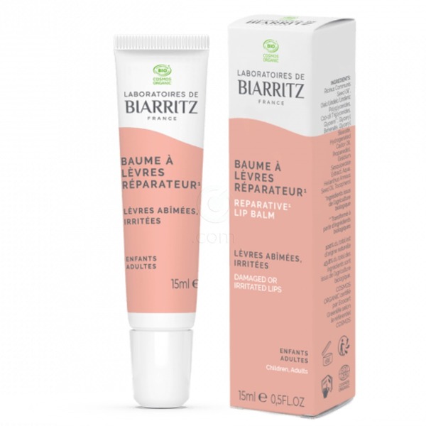 Biarritz Alga Cicosa BIO, obnovitveni balzam za ustnice (15 ml)