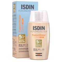 ISDIN Sun Fotoprotector Fusion Water Color, obarvana krema za zaščito pred soncem - light - ZF 50 (50 ml)