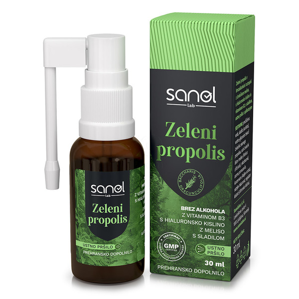 Sanol LAB Zeleni propolis, pršilo (30 ml)