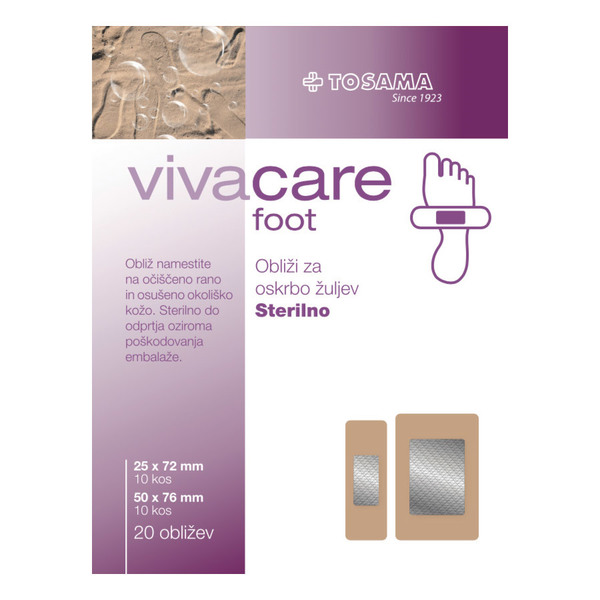  Vivacare foot, 20 obližev