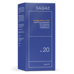 Sagas RC 20 Collagen Extra 15.000, tekočina - okus ananas in pomaranča (500 ml)