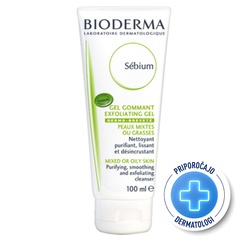 Bioderma Sebium, čistilni gel s piling učinkom (100 ml)