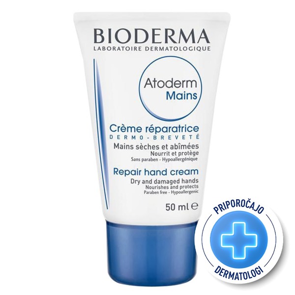 Bioderma Atoderm, obnovitvena krema za roke (50 ml)