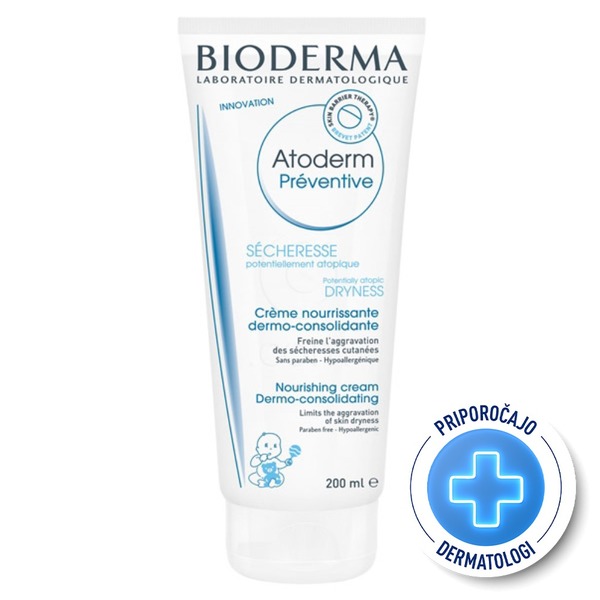 Bioderma Atoderm Préventive, hranljiva krema - 200 ml 