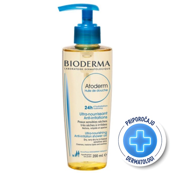 Bioderma Atoderm, hranljivo olje za tuširanje (200 ml) 