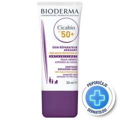 Bioderma Cicabio, pomirjajoča krema - ZF50+ (30 ml)