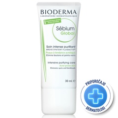 Bioderma Sebium Global, intenzivna nega za aknasto kožo (30 ml)