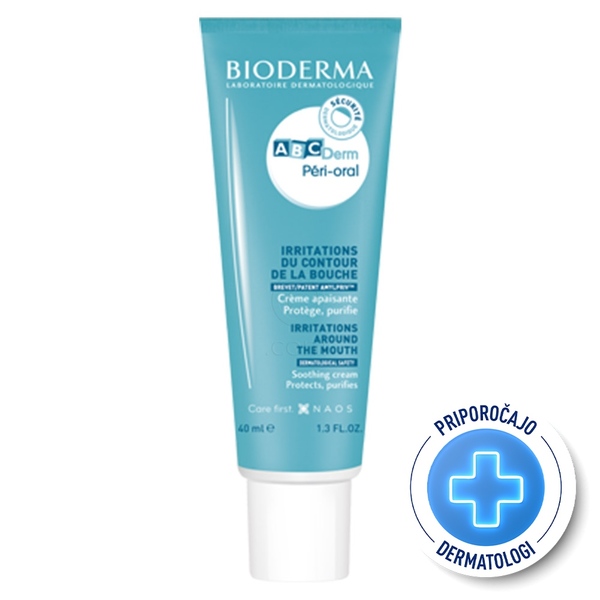 Bioderma ABCDerm Peri-Oral, krema za pomiritev kože okoli ust (40 ml)