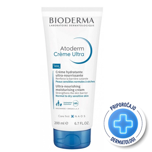 Bioderma Atoderm Ultra, izjemno hranilna vlažilna krema (200 ml)