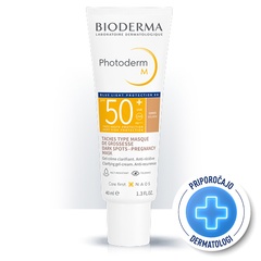 Bioderma Photoderm M, obarvana gel krema za kožo z melazmo - ZF50+ (40 ml)
