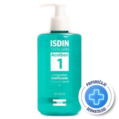 ISDIN Acniben Mattifying Cleanser Gel, matirajoč čistilni gel (400 ml)