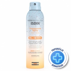 ISDIN Sun Fotoprotector, prozoren sprej za telo Wet Skin - ZF 30 (250 ml)