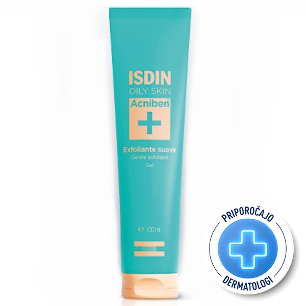  ISDIN Acniben + Gentle, nežni gel za eksfoliacijo obraza (100 ml)