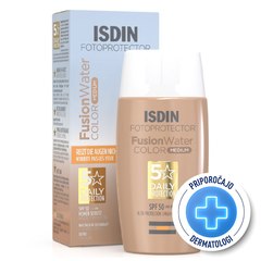  ISDIN Sun Fotoprotector Fusion Water Color, obarvana krema za zaščito pred soncem - medium - ZF50 (50 ml)