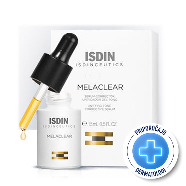 ISDIN Isdinceutics Brighten Melaclear, korekcijski serum za poenotenje tena kože (15 ml)