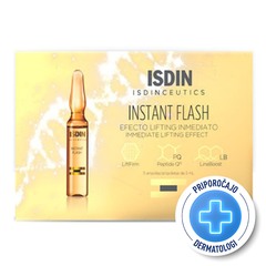 ISDIN Isdinceutics Instant Flash, raztopina za takojšen učinek liftinga - ampule (5 x 2 ml)