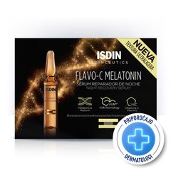 ISDIN Isdinceutics Flavo-C Melatonin, nočni obnovitveni serum - ampule (30 x 2 ml)