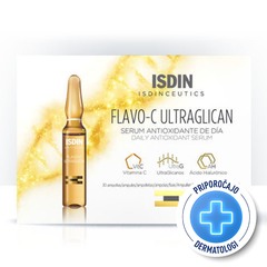 ISDIN Isdinceutics Flavo-C Ultraglican, dnevni antioksidacijski serum - ampule (30 x 2 ml)