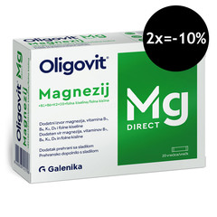 Oligovit Magnezij Direct Galenika, prašek (20 vrečk)
