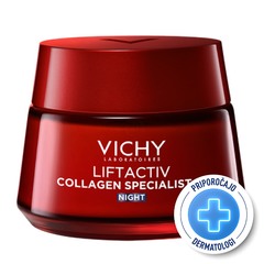 Vichy Liftactiv Collagen Specialist, nočna nega za obraz (50 ml)