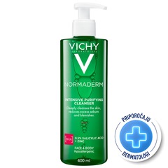 Vichy Normaderm Phytosolution, čistilni gel za občutljivo in mastno kožo (400 ml)