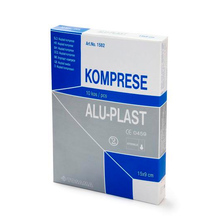 Aluplast extra, sterilne komprese 15 x 9 cm