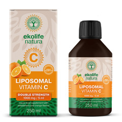 Ekolife Natura liposomski vitamin C 1.000 mg, tekočina (250 ml)