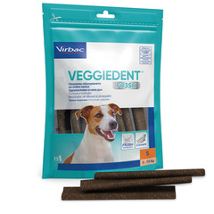 VeggieDent Fr3sh Virbac, okusne žvečljive palčke za majhne pse od 5 – 10 kg za nadzor nad zobnim kamnom & zobnimi oblogami (15 palčk)