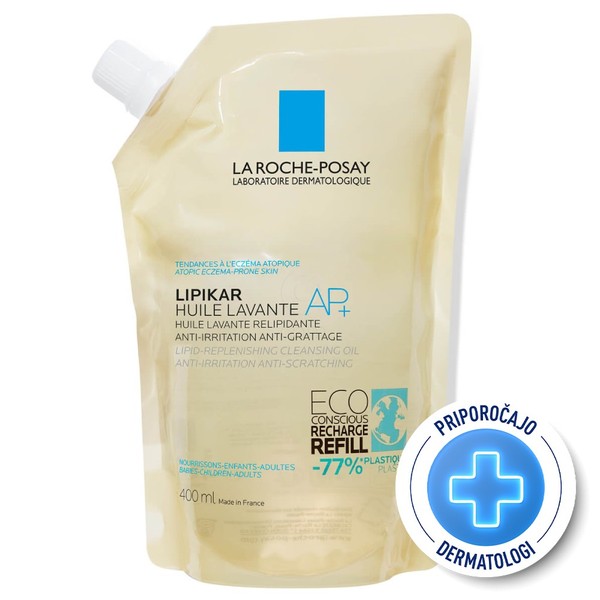  LRP Lipikar Huile Lavante AP+, olje za umivanje - Eco Refill (400 ml)