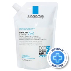 LRP Lipikar Syndet AP+, gel za umivanje telesa - Eco Refill (400 ml)