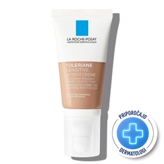 LRP Toleriane Sensitive Le Teint Medium, tonirana vlažilna nega za obraz za občutljivo kožo (50 ml)