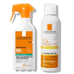LRP Anthelios, protokol za zaščito telesa pred soncem - za nanos in obnavljanje zaščite - ZF 50+ (300 ml + 200 ml)