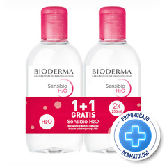 Bioderma Sensibio H2O, micelarni losjon za čiščenje paket - (2 x 250 ml)