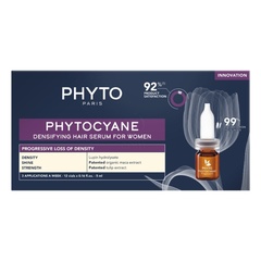 Phytocyane, nega proti progresivnemu izpadanju las za ženske (12 x 5 ml)