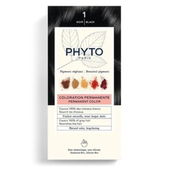 Phytocyane Phytocolor, set za barvanje las - črna 1 (1 set)