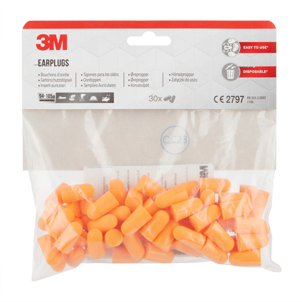 Čepki za ušesa 3M - 94-105 dB (30 parov)