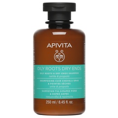 Apivita, šampon za mastne lase in suhe konice (250 ml)