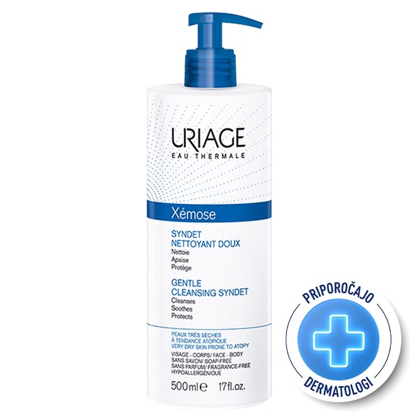 Uriage Xémose, čistilni sindet za suho kožo za umivanje (500 ml) 