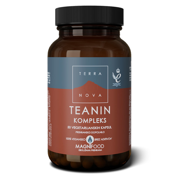 Terranova Teanin kompleks, vegetarijanske kapsule (50 kapsul)