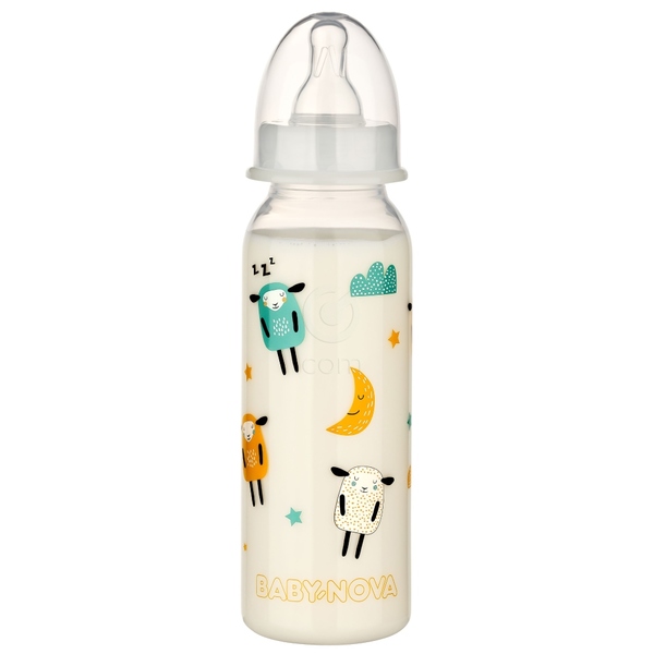 Baby-Nova PP, steklenička - pretok M (240 ml)