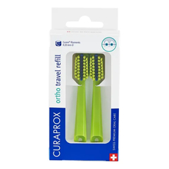 Curaprox Ortho, refill za potovalni set - zelen (2 nadomestni glavi)