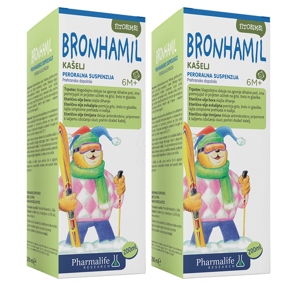 Fitobimbi Bronhamil, peroralna suspenzija - paket (2 x 200 ml)