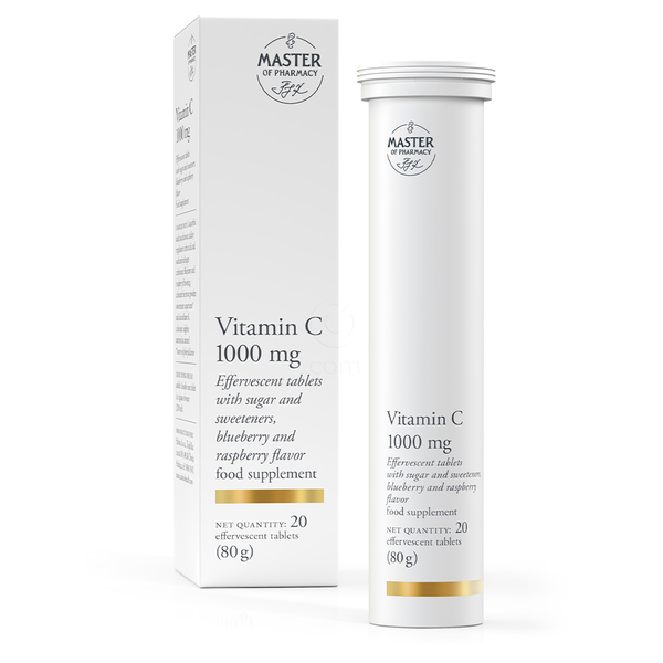 Master of Pharmacy Vitamin C 1000 mg, šumeče tablete (20 tablet) 